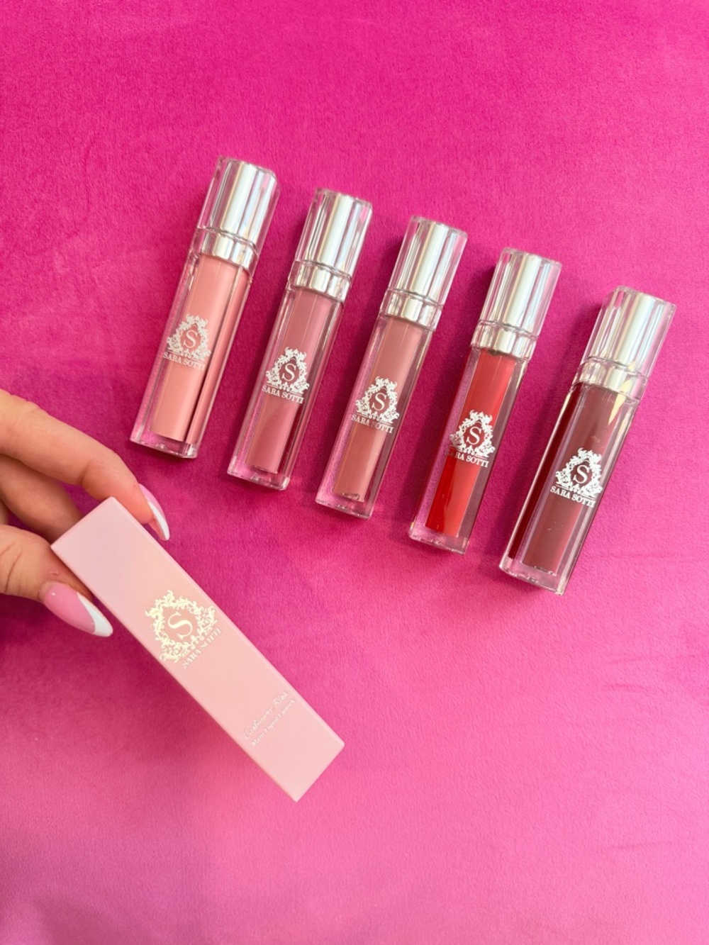 SARA SOTTI Cashmere Kiss Matte Liquid Lipstick, Long Lasting